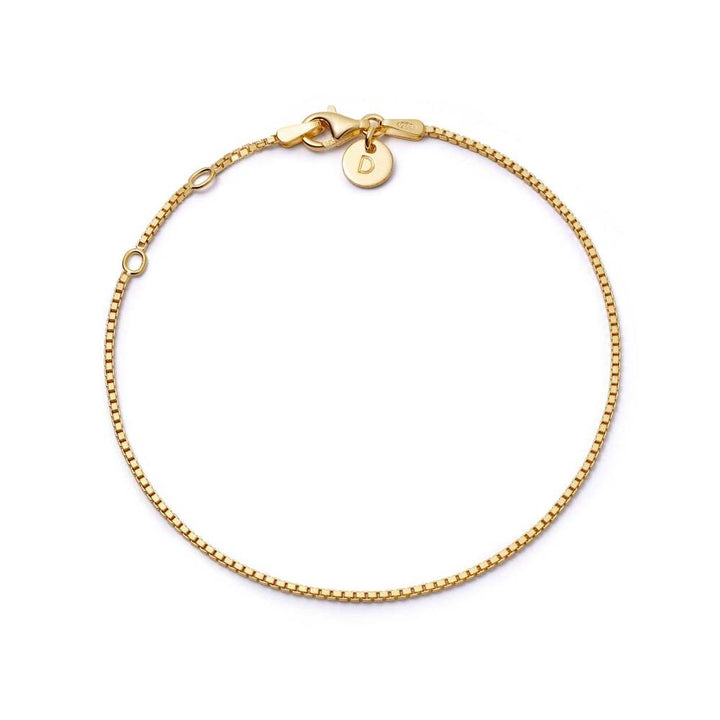 Daisy London Gold Plate Box Layering Chain Bracelet