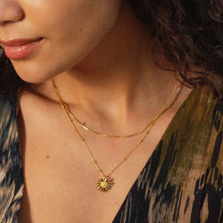 Daisy London Gold Plate Box Layering Chain Necklace Additional Image - 3