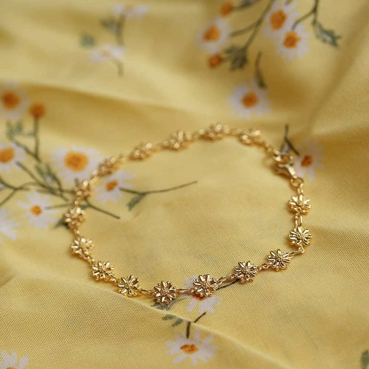 Daisy London Gold Plate Daisy Chain Bracelet Additional Image - 2