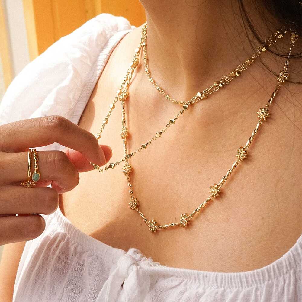 Daisy London Gold Plate Chain Twist Necklace Additional Image - 3