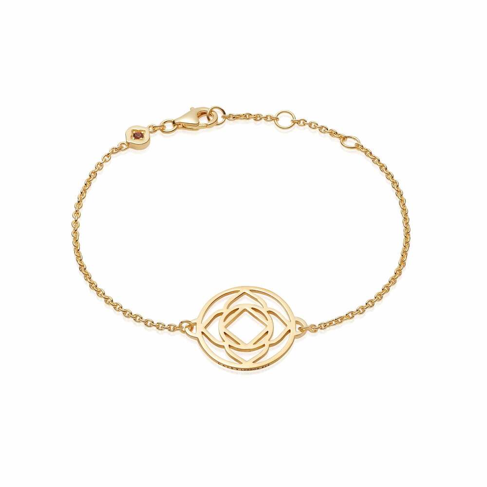 Daisy London Gold Plate Chakra Bracelet