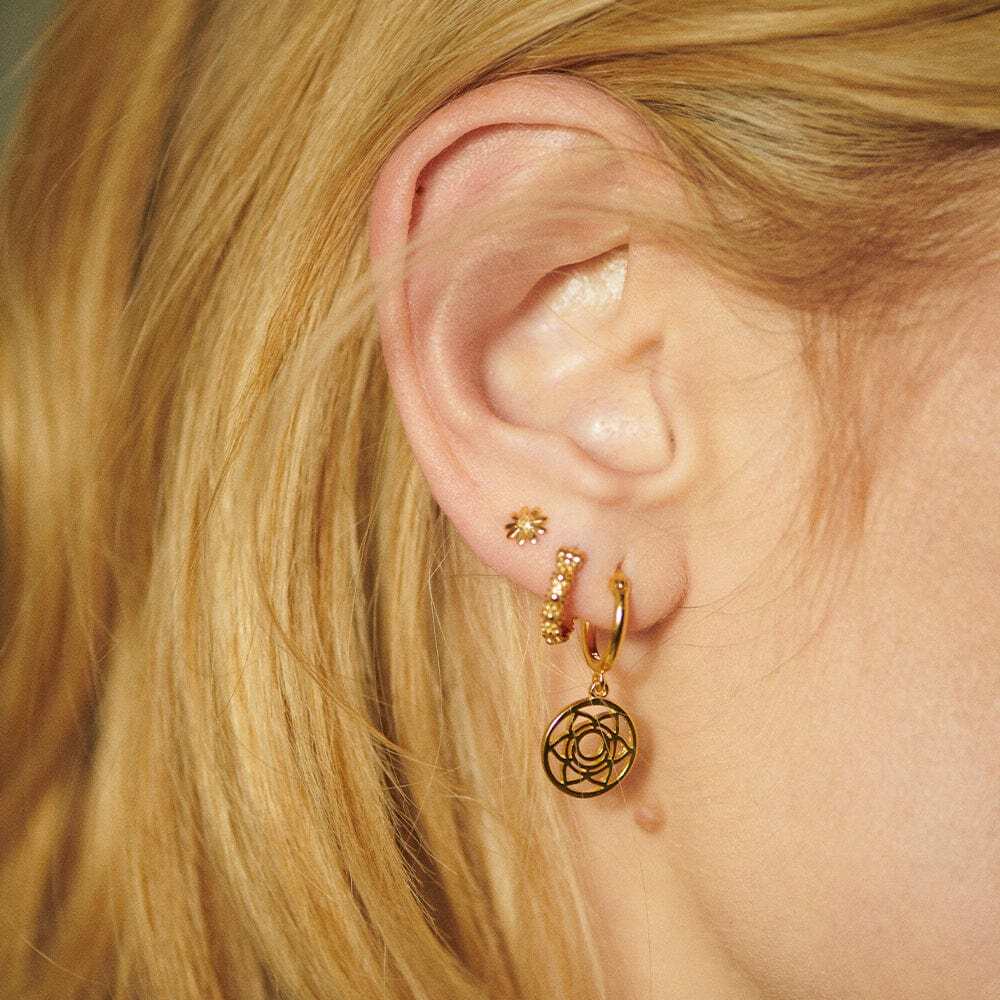 Daisy London Gold Plate Chakra Earrings Additional Image - 1