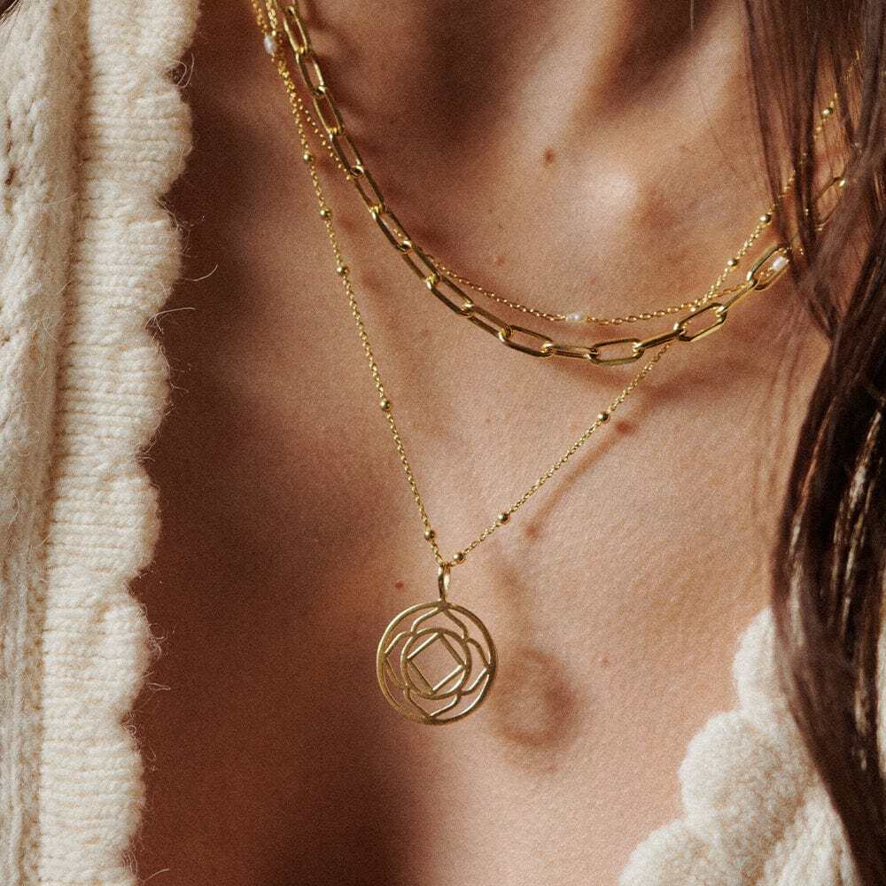 Daisy London Gold Plate Chakra Necklace Additional Image - 3
