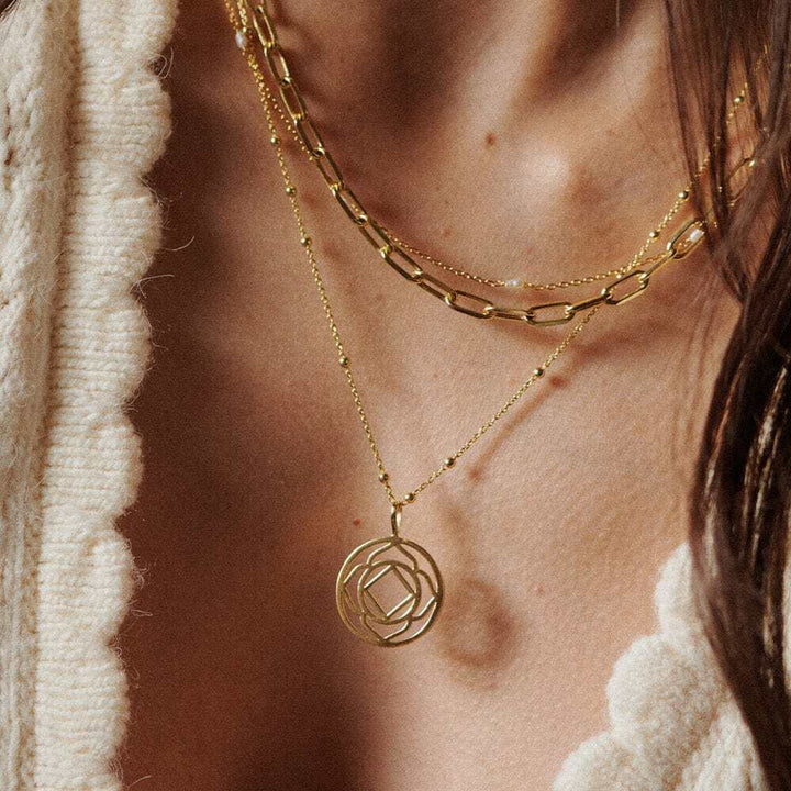 Daisy London Gold Plate Chakra Necklace Additional Image - 3