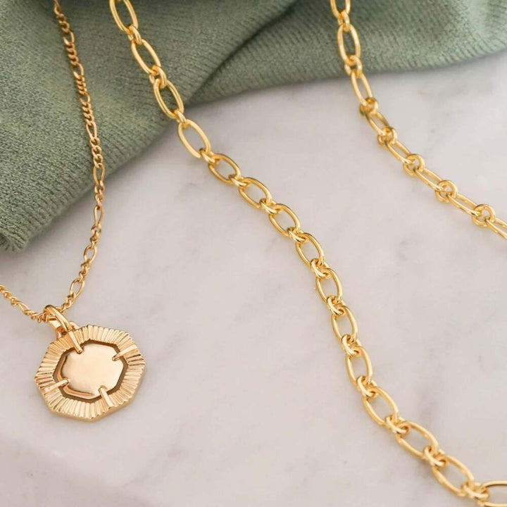 Daisy London Gold Plate Chunky Linked Chain Necklace Additional Image - 2