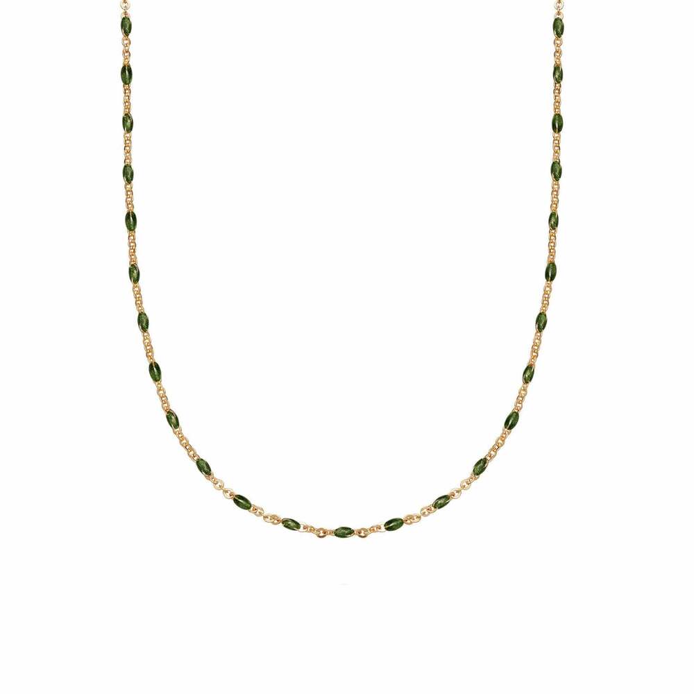 Daisy London Gold Plate Enamel Beaded Necklace