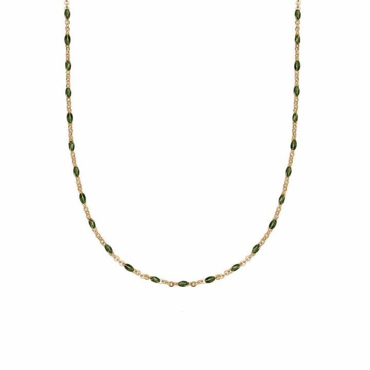 Daisy London Gold Plate Enamel Beaded Necklace