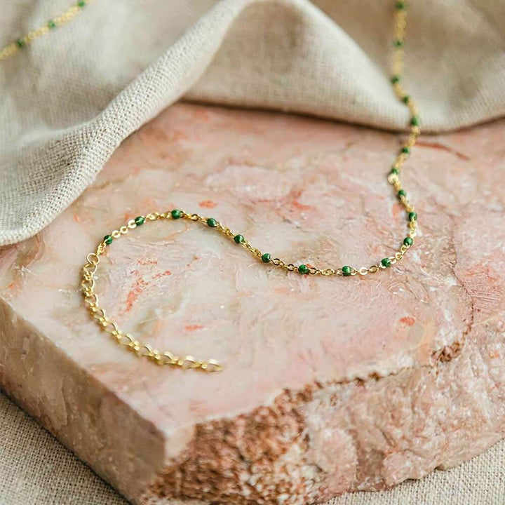 Daisy London Gold Plate Enamel Beaded Necklace Additional Image - 6