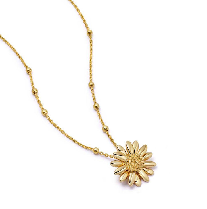 Daisy London Gold Plate English Daisy Bobble Necklace