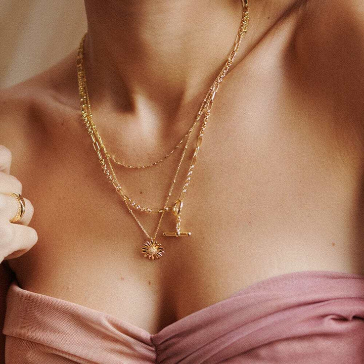 Daisy London Gold Plate English Daisy Bobble Necklace Additional Image - 3