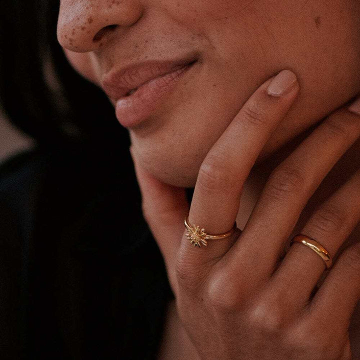 Daisy London Gold Plate English Daisy Ring Additional Image - 1