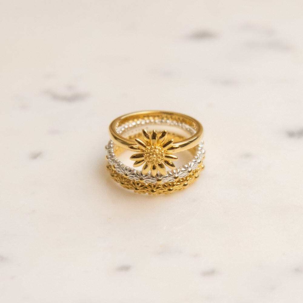 Daisy London Gold Plate English Daisy Ring Additional Image - 2