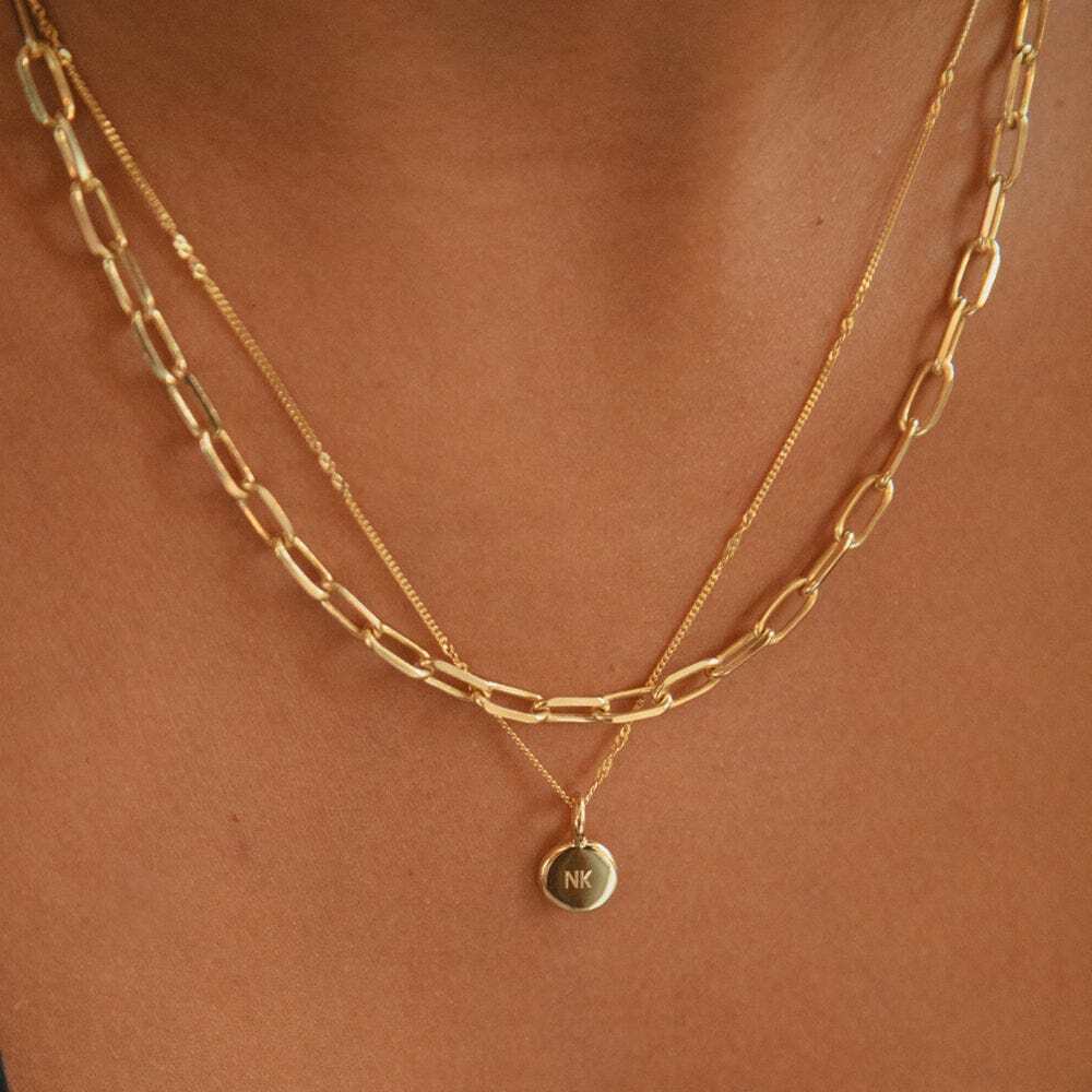 Daisy London Gold Plate Engravable Mini Pendant Additional Image - 1