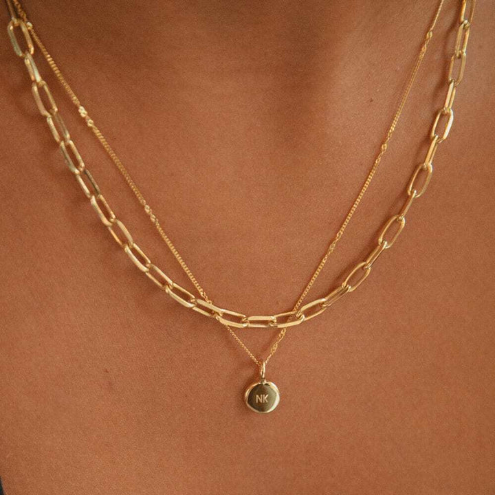 Daisy London Gold Plate Engravable Mini Pendant Additional Image - 1