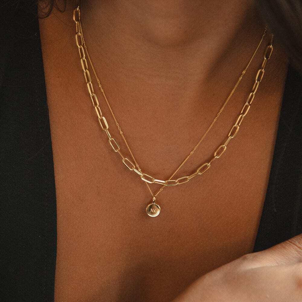 Daisy London Gold Plate Engravable Mini Pendant Additional Image - 3