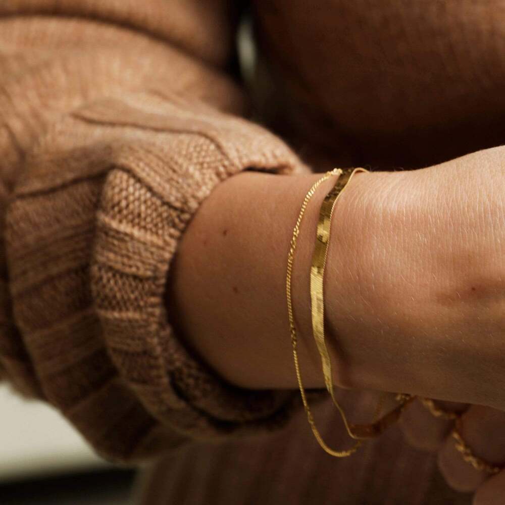 Daisy London Gold Plate Estee Lalonde Forever Chain Bracelet Additional Image - 1