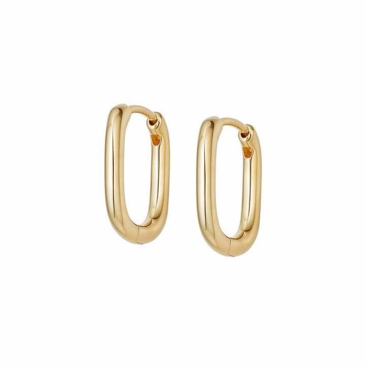 Daisy London Gold Plate Estee Lalonde Mini Square Hoop Earrings