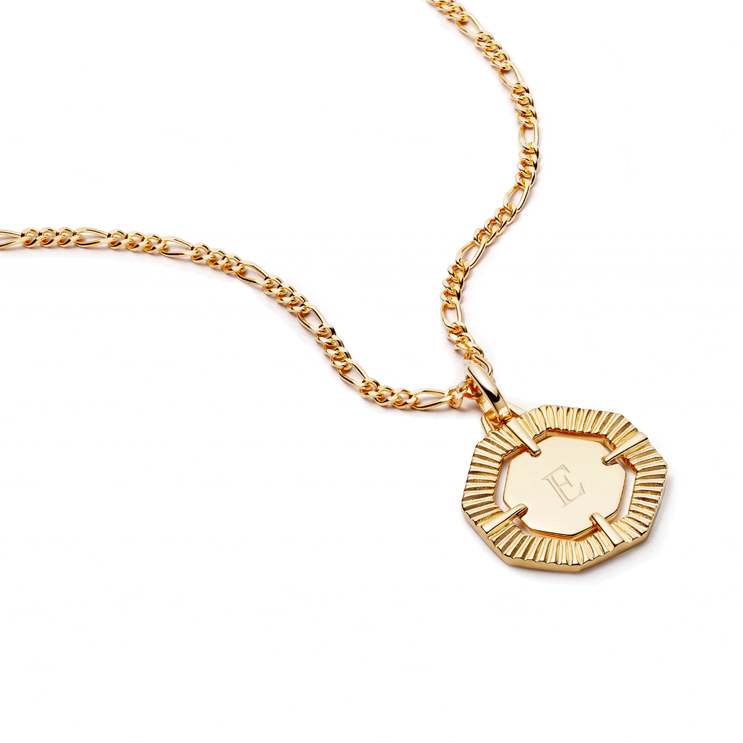 Daisy London Gold Plate Estee Lalonde Octagonal Necklace