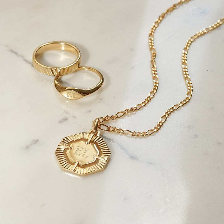 Daisy London Gold Plate Estee Lalonde Octagonal Necklace Additional Image - 4
