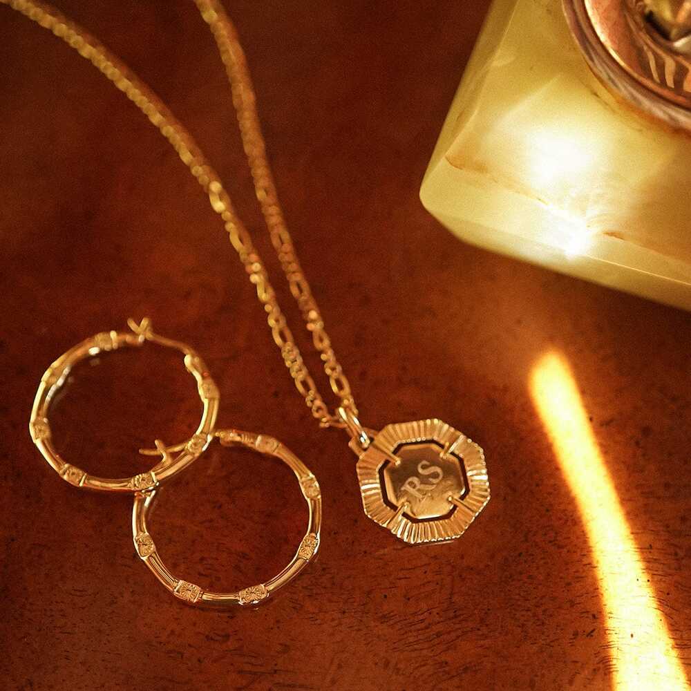 Daisy London Gold Plate Estee Lalonde Octagonal Necklace Additional Image - 5