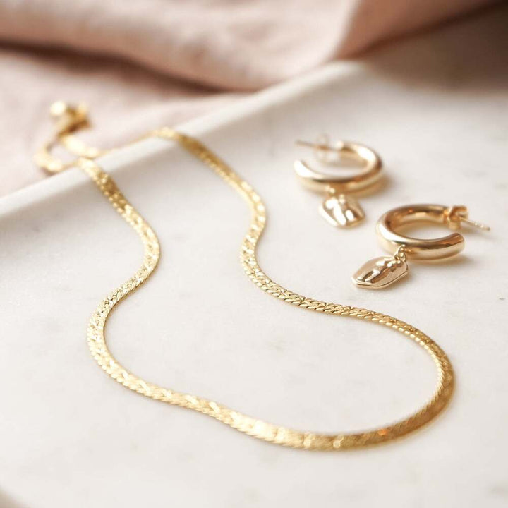 Daisy London Gold Plate Estee Lalonde Short Snake Chain Necklace Additional Image - 2