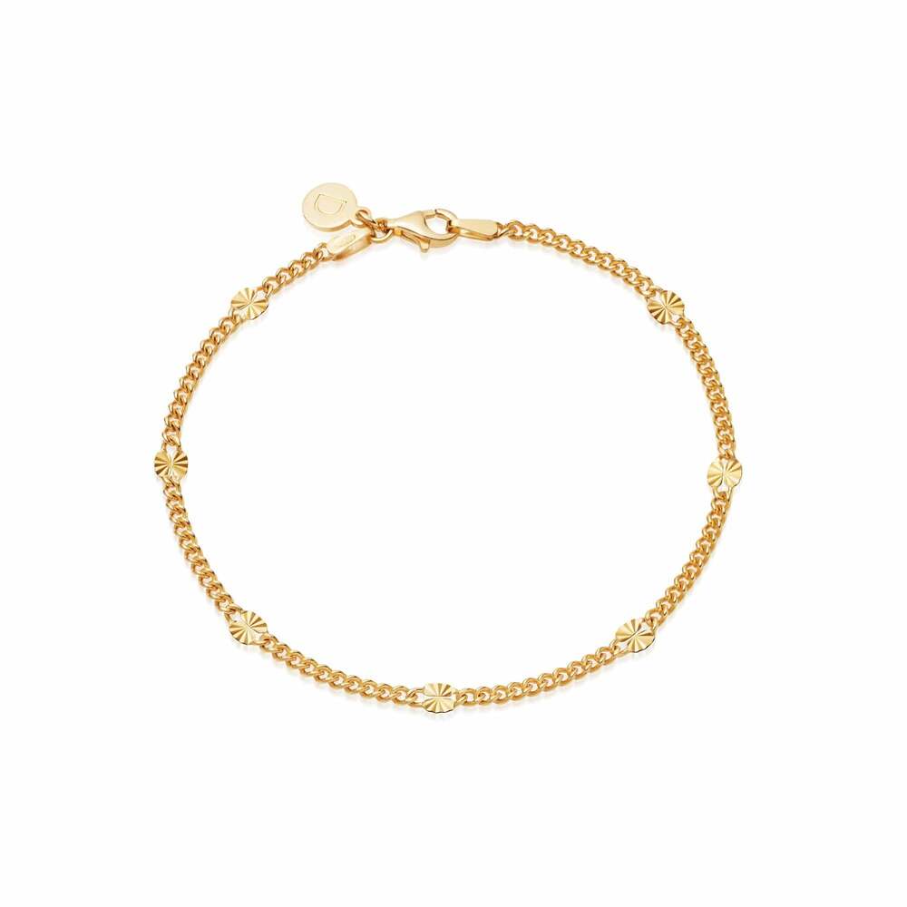 Daisy London Gold Plate Estee Lalonde Sunburst Chain Bracelet