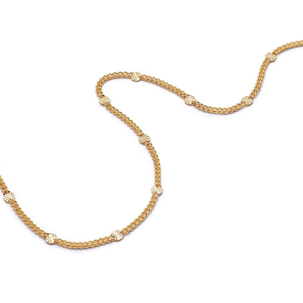 Daisy London Gold Plate Estee Lalonde Sunburst Chain Necklace