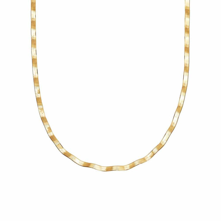 Daisy London Gold Plate Estee Lalonde Wavy Snake Chain Necklace