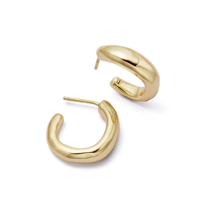 Daisy London Gold Plate Estee Lalonde Chunky Organic Hoop Earrings