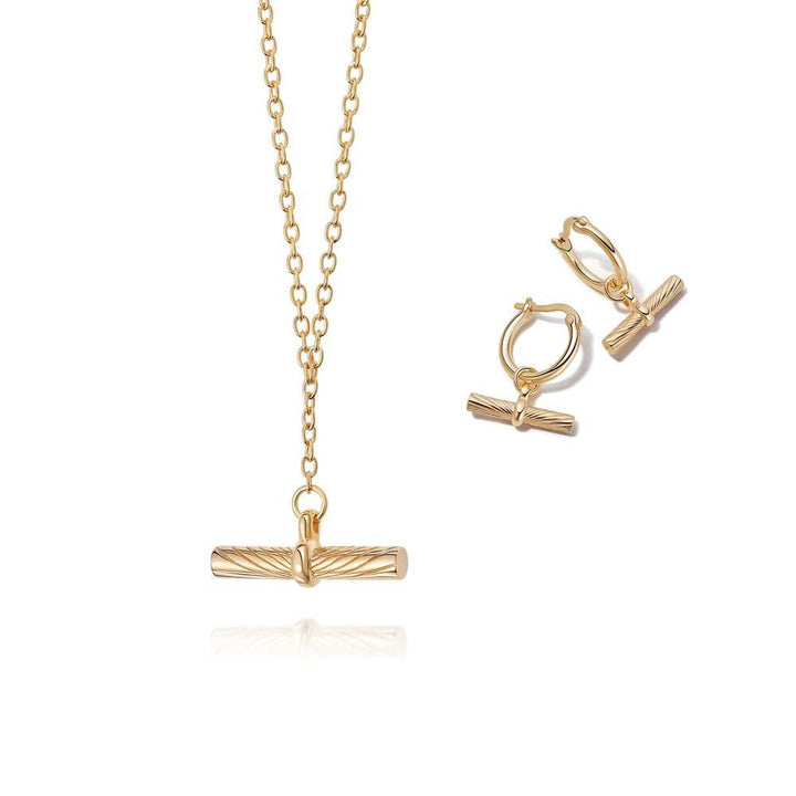 Daisy London Gold Plate Estee Lalonde Must-Have T Bar Layering Set