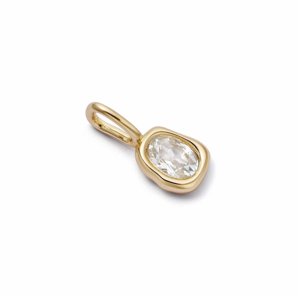 Daisy London Gold Plate Estee Lalonde Sapphire Charm Pendant