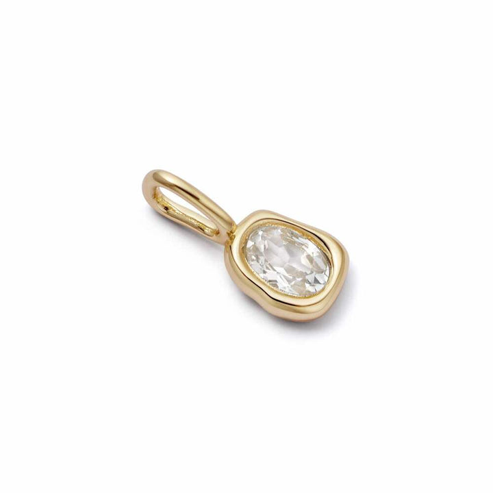 Daisy London Gold Plate Estee Lalonde Sapphire Charm Pendant