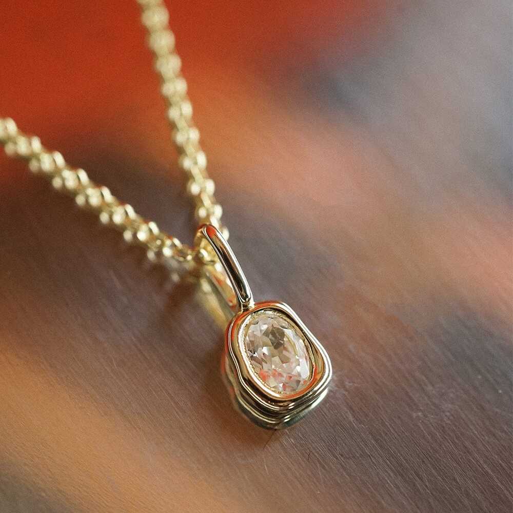 Daisy London Gold Plate Estee Lalonde Sapphire Charm Pendant Additional Image - 1