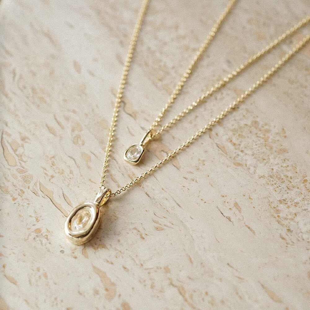 Daisy London Gold Plate Estee Lalonde Sapphire Charm Pendant Additional Image - 5