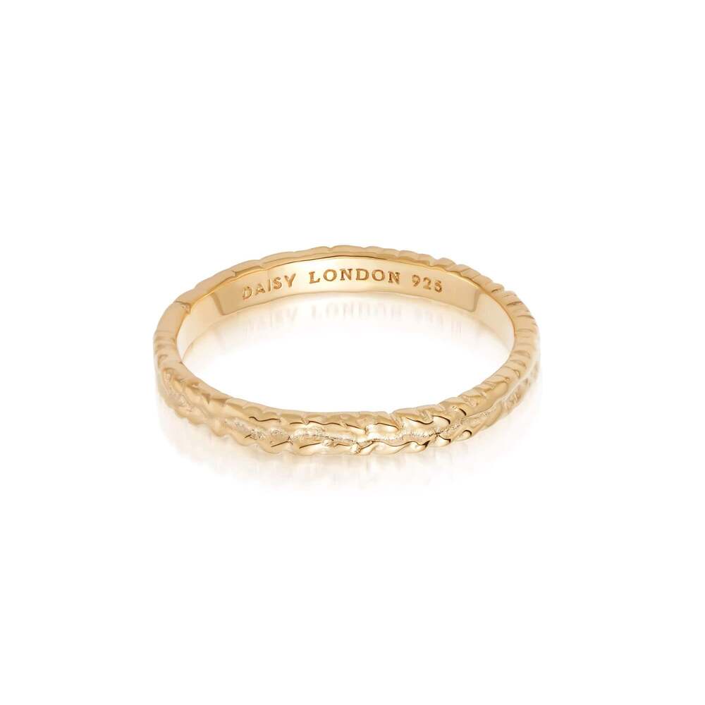 Daisy London Gold Plate Estee Lalonde Thea Stacking Ring