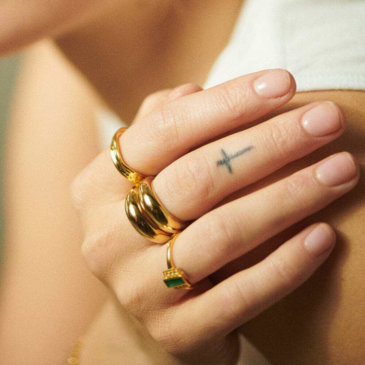 Daisy London Gold Plate Estee Lalonde Unity Ring Additional Image - 2