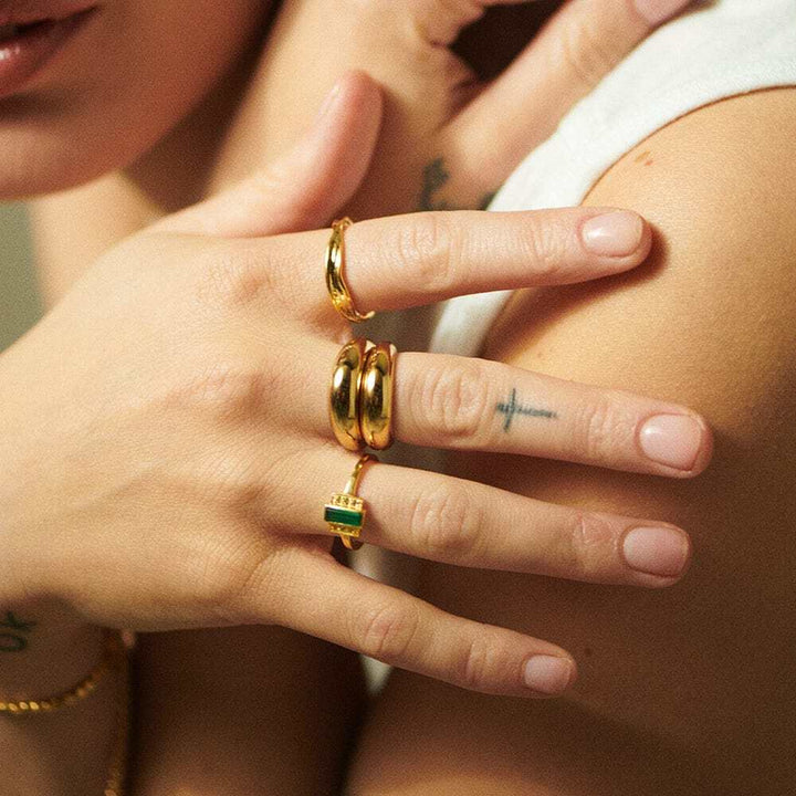 Daisy London Gold Plate Estee Lalonde Unity Ring Additional Image - 3