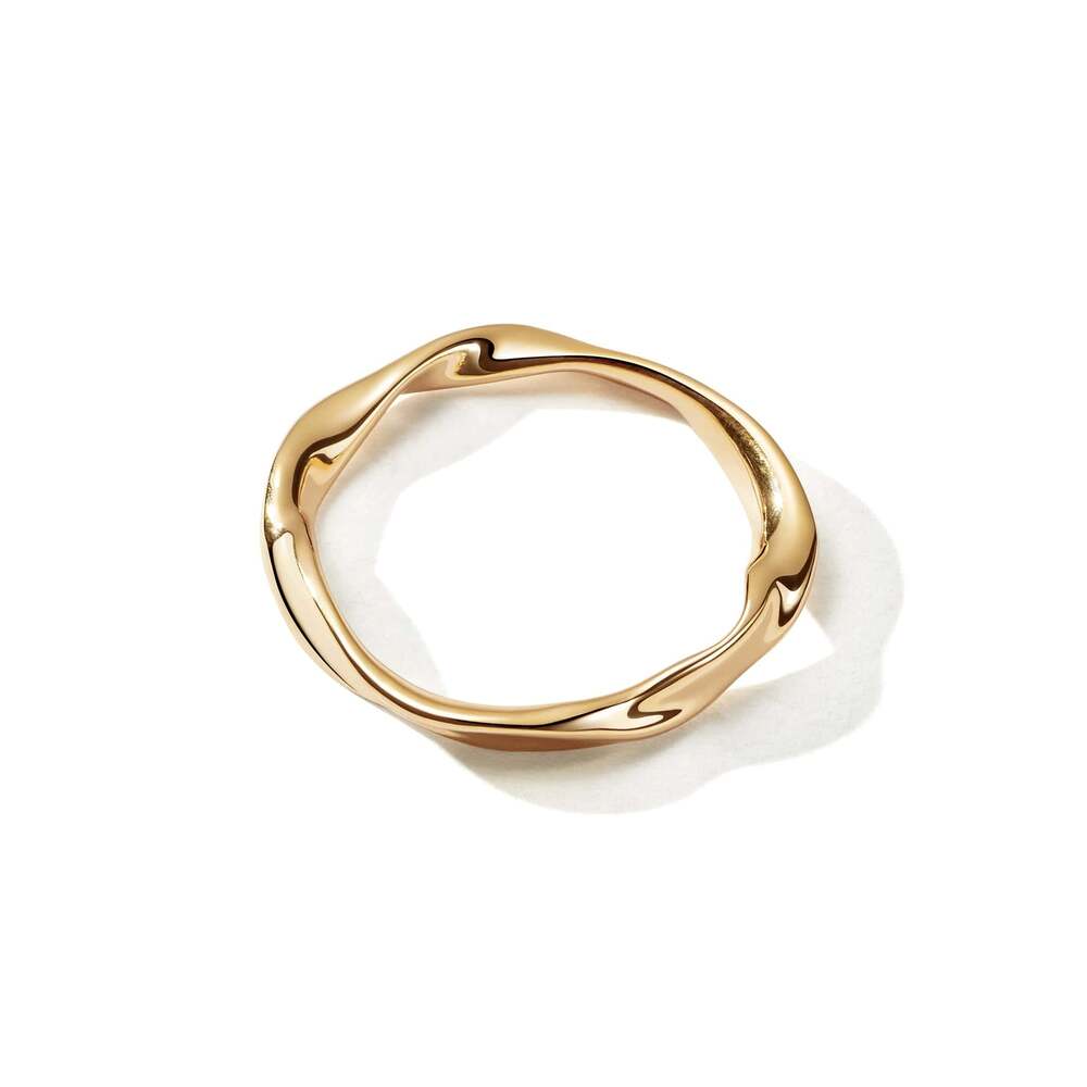 Daisy London Gold Plate Estee Lalonde Wavy Stacking Ring Additional Image - 4
