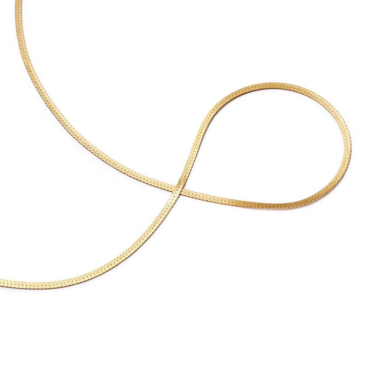 Daisy London Gold Plate Fine Snake Chain Necklace