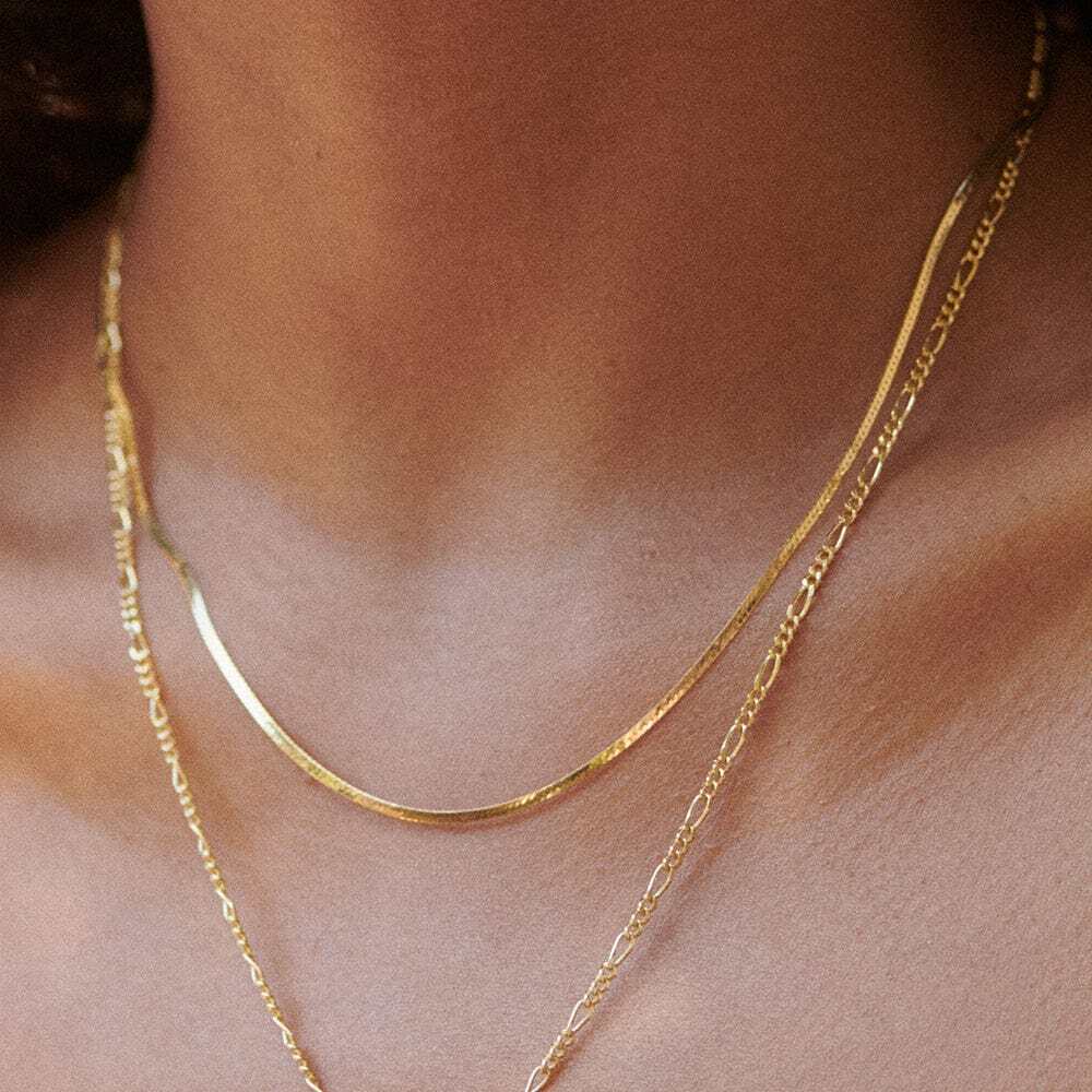 Daisy London Gold Plate Fine Snake Chain Necklace Additional Image - 1