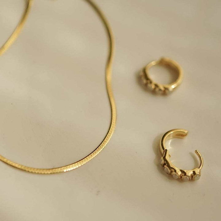 Daisy London Gold Plate Fine Snake Chain Necklace Additional Image - 2