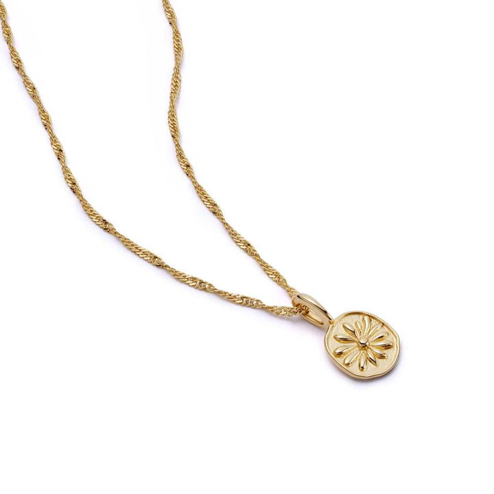 Daisy London Gold Plate Daisy Flower Necklace