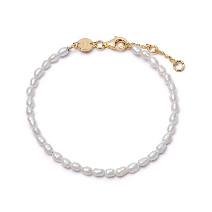 Daisy London Gold Plate Freshwater Seed Pearl Bracelet