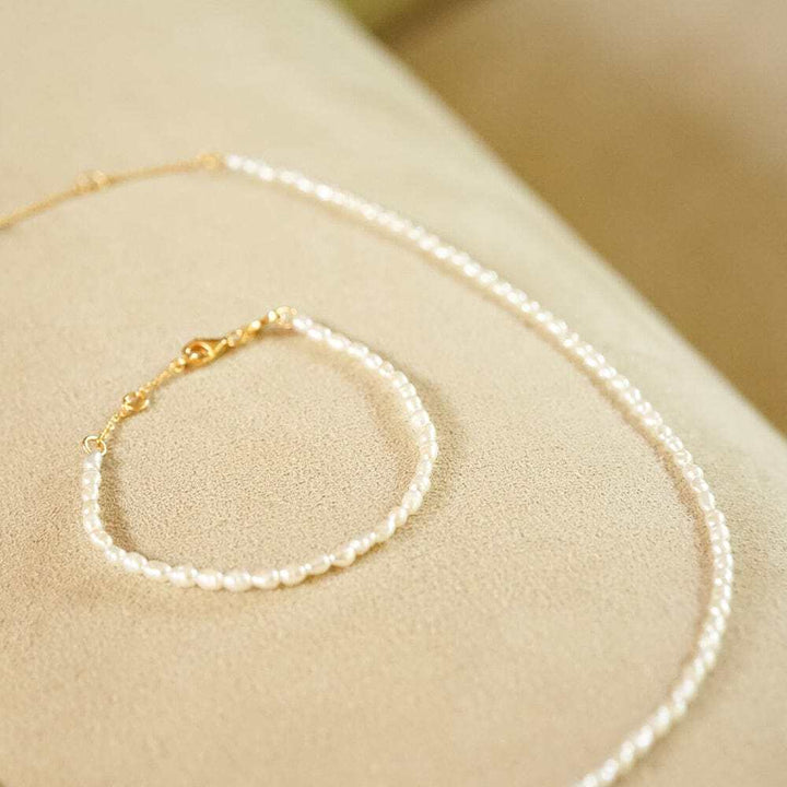 Daisy London Gold Plate Freshwater Seed Pearl Bracelet Additional Image - 2