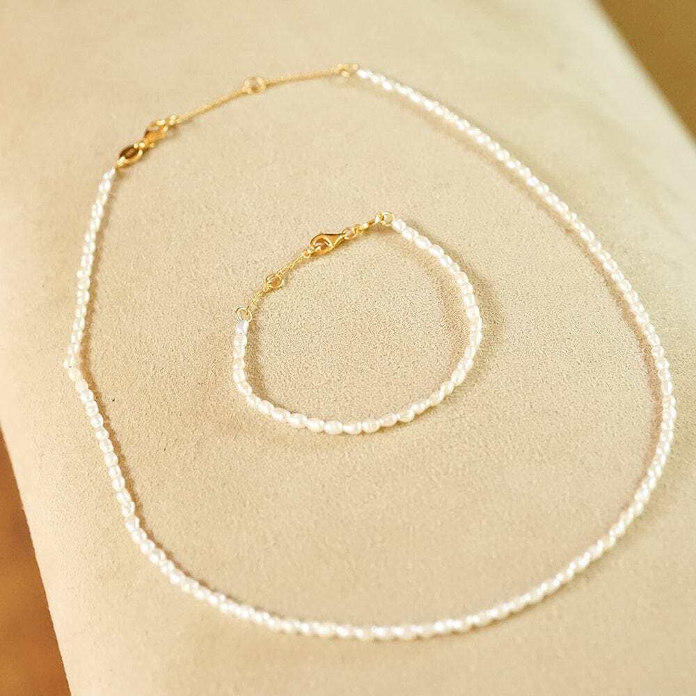 Daisy London Gold Plate Freshwater Seed Pearl Necklace Additional Image - 2