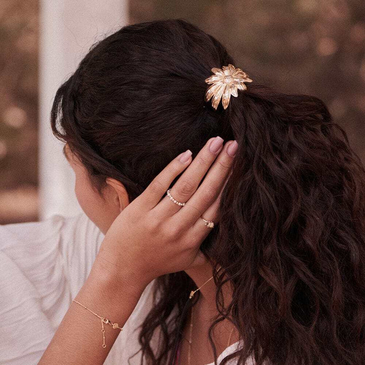 Daisy London Gold Plate Hair Slide Additional Image - 2
