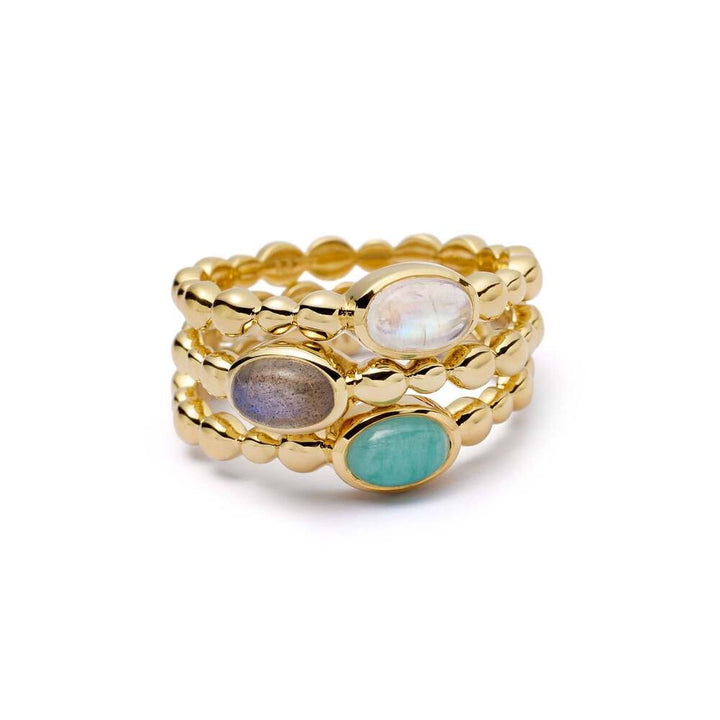 Daisy London Gold Plate Healing Stone Bobble Ring Additional Image - 4