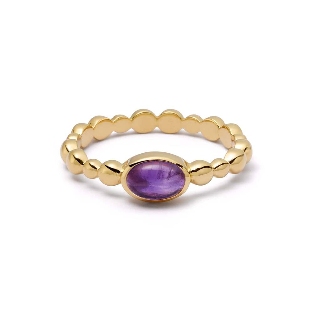 Daisy London Gold Plate Healing Stone Bobble Ring Additional Image - 2