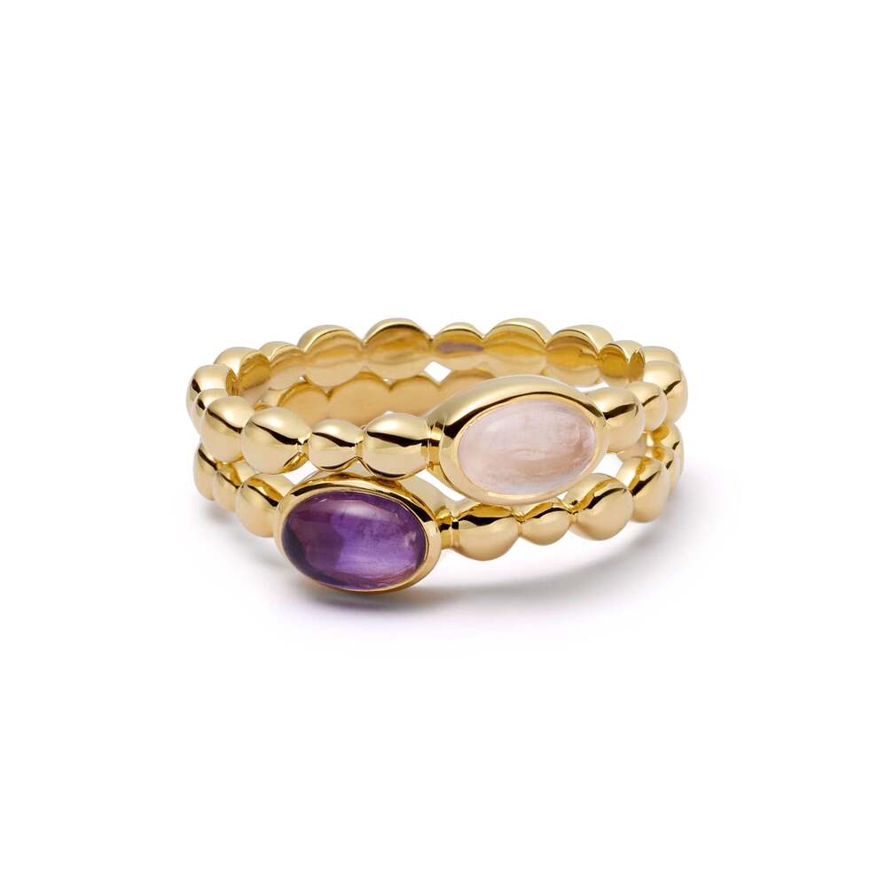 Daisy London Gold Plate Healing Stone Bobble Ring Additional Image - 5
