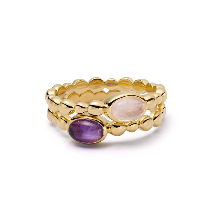 Daisy London Gold Plate Healing Stone Bobble Ring Additional Image - 5